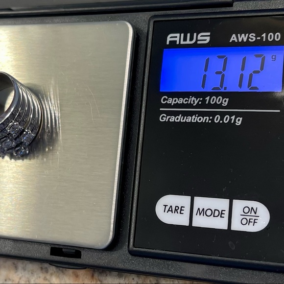 14KT Solid white gold Designer 1.5 TCW of full cut diamonds  copyrighted© ring - Picture 9 of 17